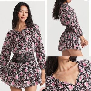Netra Mini Dress | LoveShackFancy | RASPBERRY SPICE LATTE / P